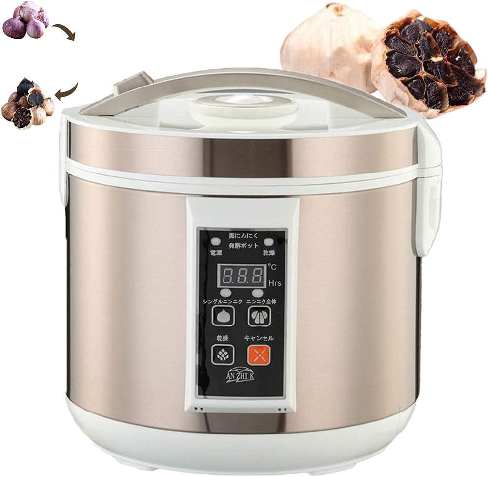 黒にんにく発酵器 多機能発酵機 炊飯器 6L大容量 します 熟成 発酵最大量4kg 発酵時間7-12日独立した内部タンクは均一に加熱します熟成発酵機 ヨーグルト/納豆/キムチ/甘酒/自作酢/フルーツワイン対応 煮込み機能日本語インターフェース 日本語マニュアル