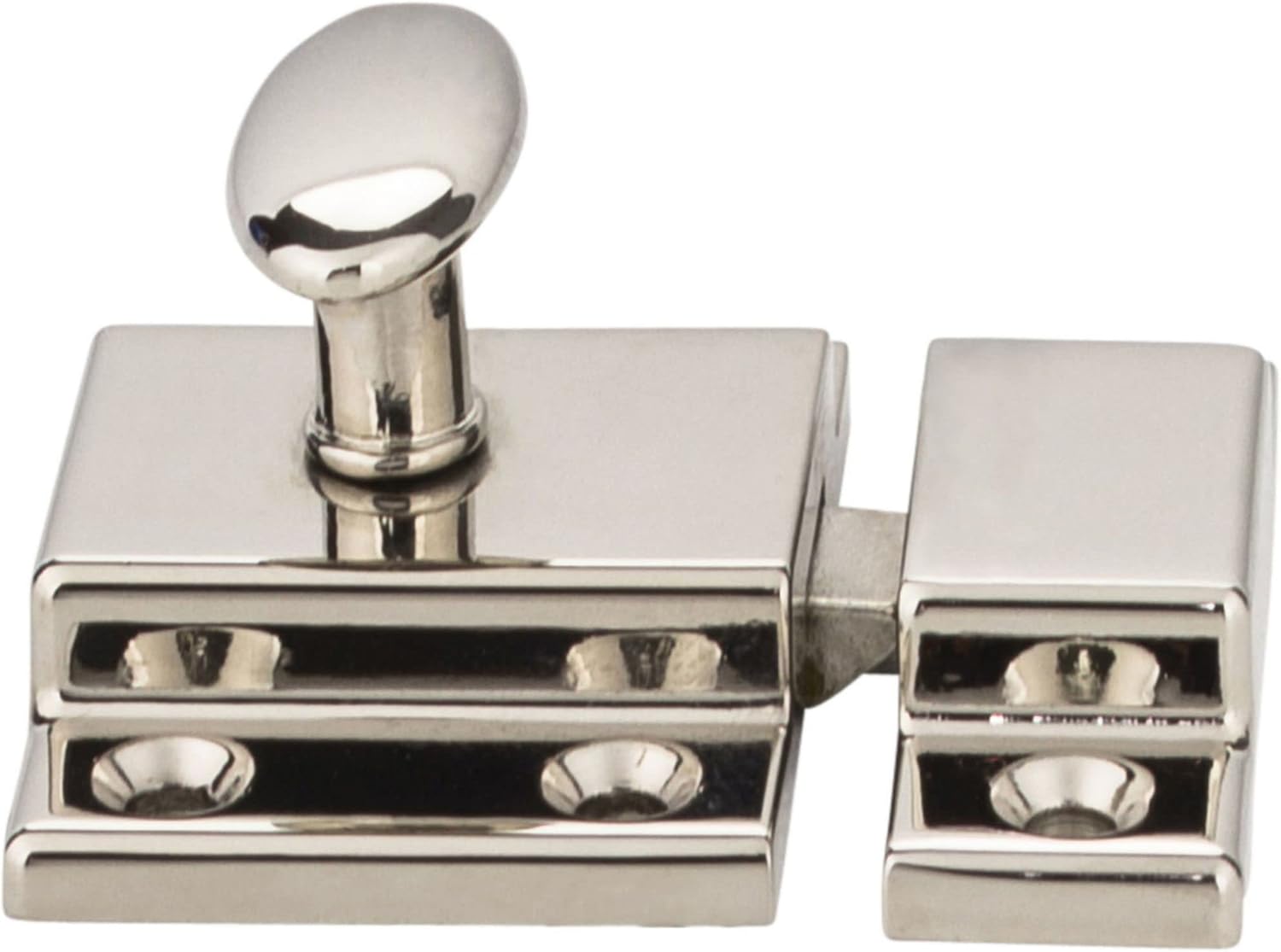 Jeffrey Alexander CL101 Mechanical Cabinet Latch and Strikeplate, Polished Nickel