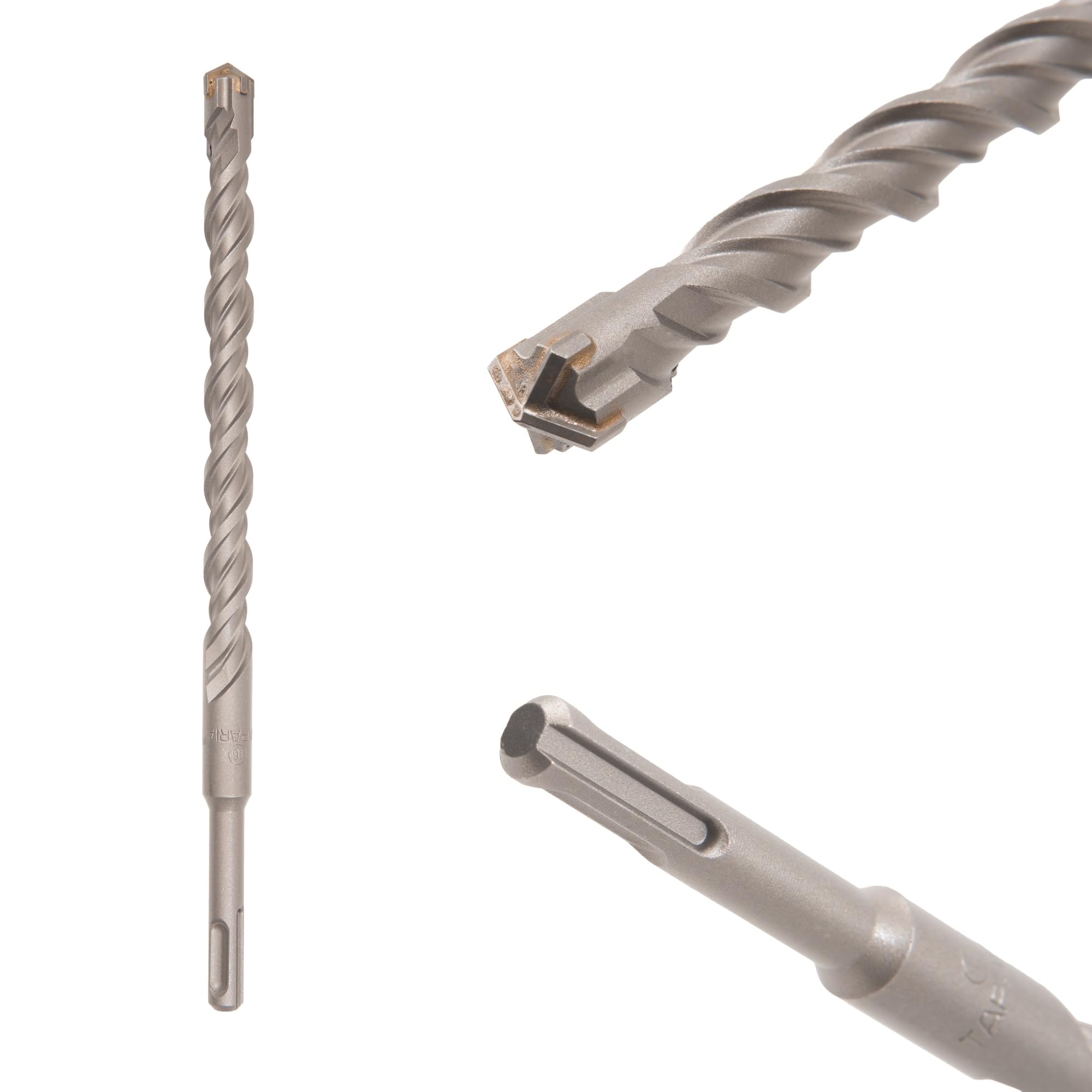 TAPARIA 16mm Cross Point Tip SDS Plus Hammer Drill Bit for Concrete/Masonry Drilling (HDC 16260, 16x200x260 mm)-Home, DIY, Professional, Construction, Brick, Wall-Drilling-image-25