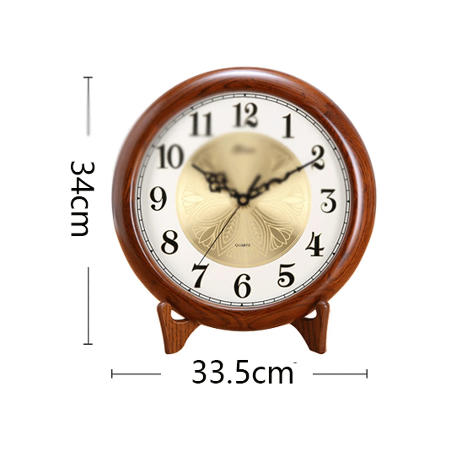 Amazon｜置時計 ビンテージアナログアラーム時計、スーパーサイレント