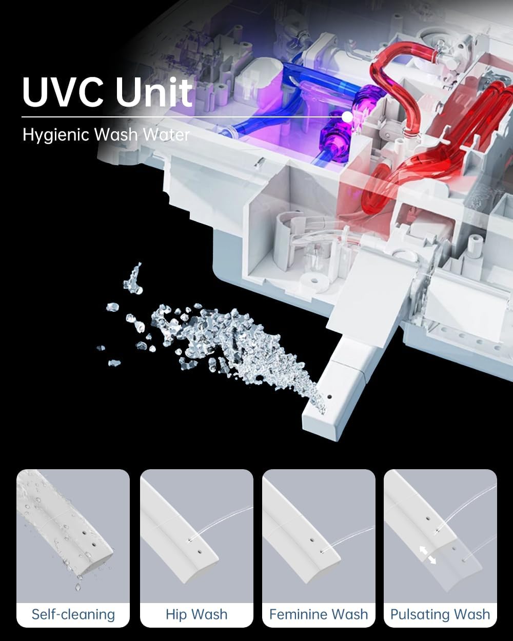 EPLO Smart Toilet Bidet with Auto Open Close,1000 Gram MaP Flush Score,Foam Dispenser, ADA Comfort Height, Blackout Flush,Auto Flush,Heated Seat,One Piece Elongated Toilet with Tank Built in U8MAX