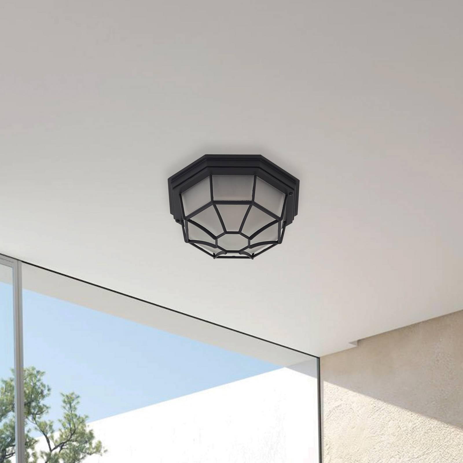 Lindby Plafoniera dimmerabile (Moderno) colore Nero, in Alluminio plafoniera compatta lampada