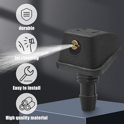 Miniatura 3 de 2 boquillas para limpiaparabrisas delantero, incluyendo adaptadores y mangueras, kit de boquillas para limpiaparabrisas delantero, boquillas para