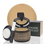 VOLLUCK Root Touch up Powder, Instant Hairline Powder for Thinning Areas and Gray Hair Coverage, Natural and Non-greasy Root Cover up for Women and Men (Blonde, 0.14 Ounce)