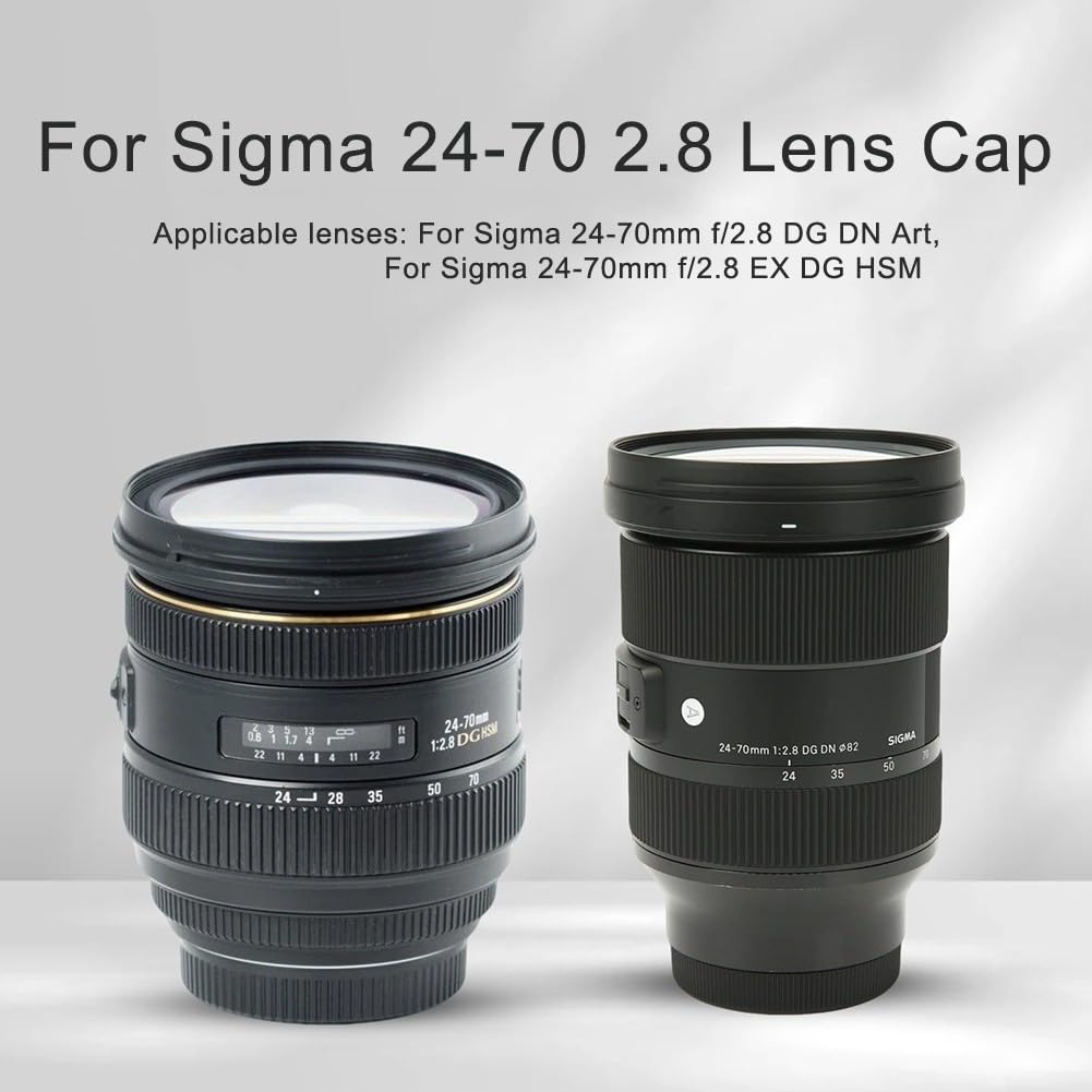 Paraluce per 24-70 mm f/2.8 DN Art & EX HSM, reversibile 82 mm fiore parasole compatibile con filtri da 82 mm, scudo luminoso ABS per fotografia