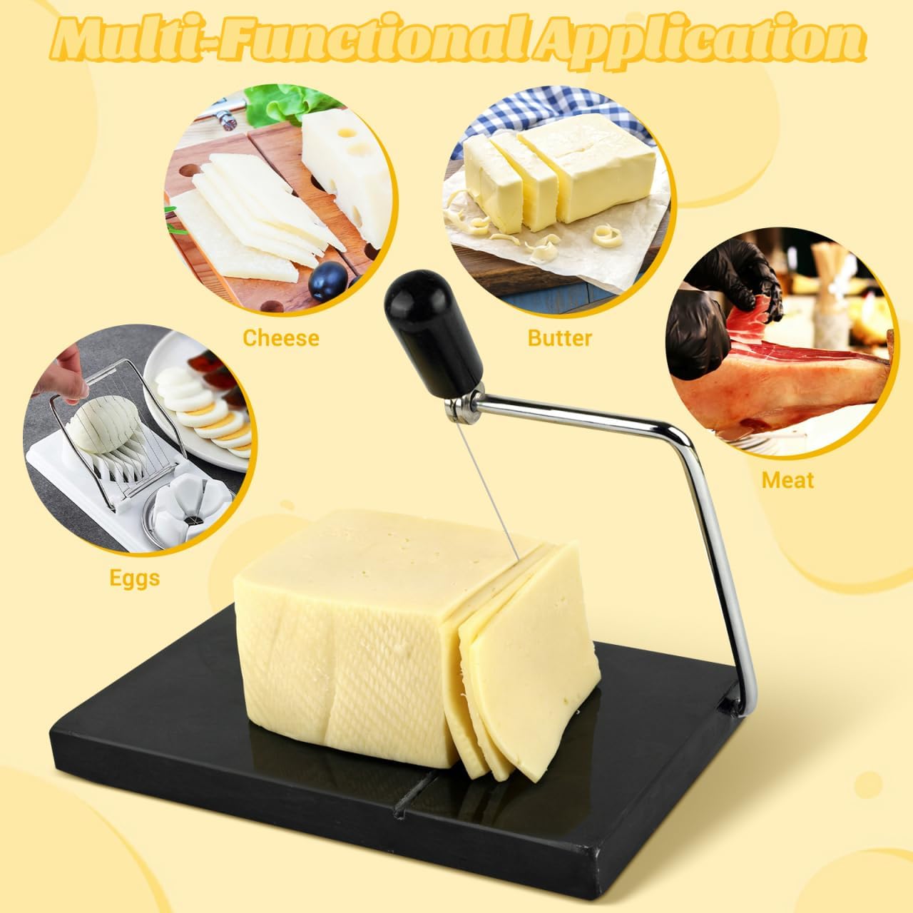 IMIKEYA 10pcs Replacement Cheese Slicer Wire - 6 Inch Stainless Steel Cheese Cutter Wires for Home and Kitchen Use - Compatible with Hajxzh and Jiqu Cheese Slicers