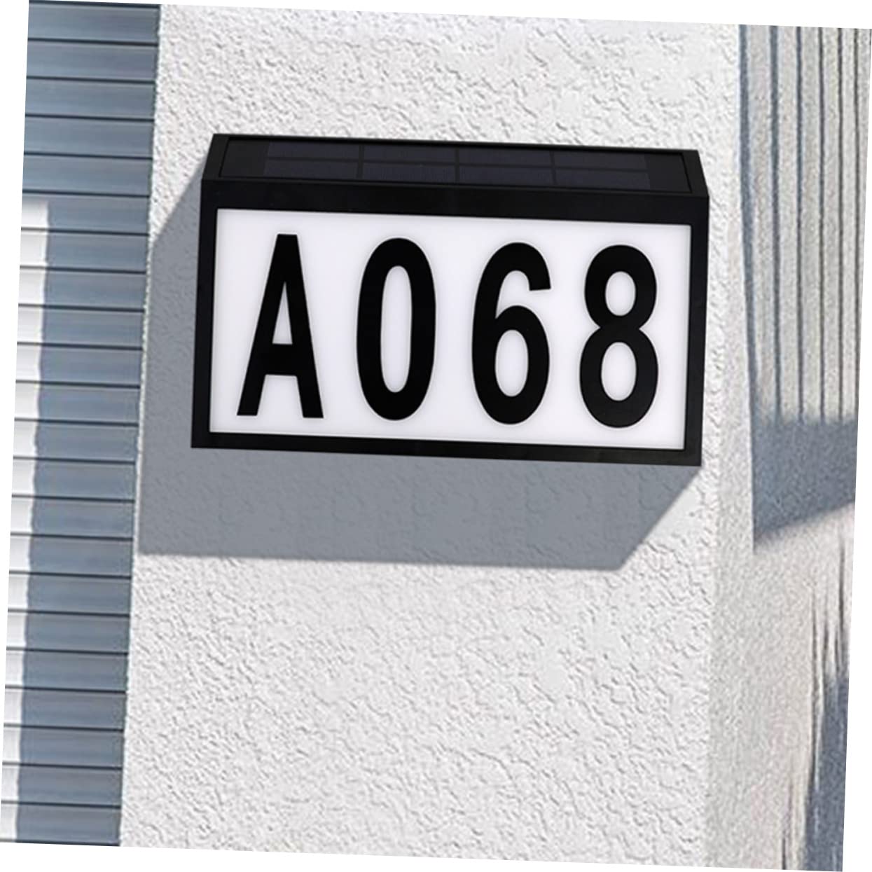 BESTonZON 1 Set targa solare luci per esterni lampade luce solare numeri civici accesi numeri di di indirizzo numero luce della porta lampada a muro il addominali