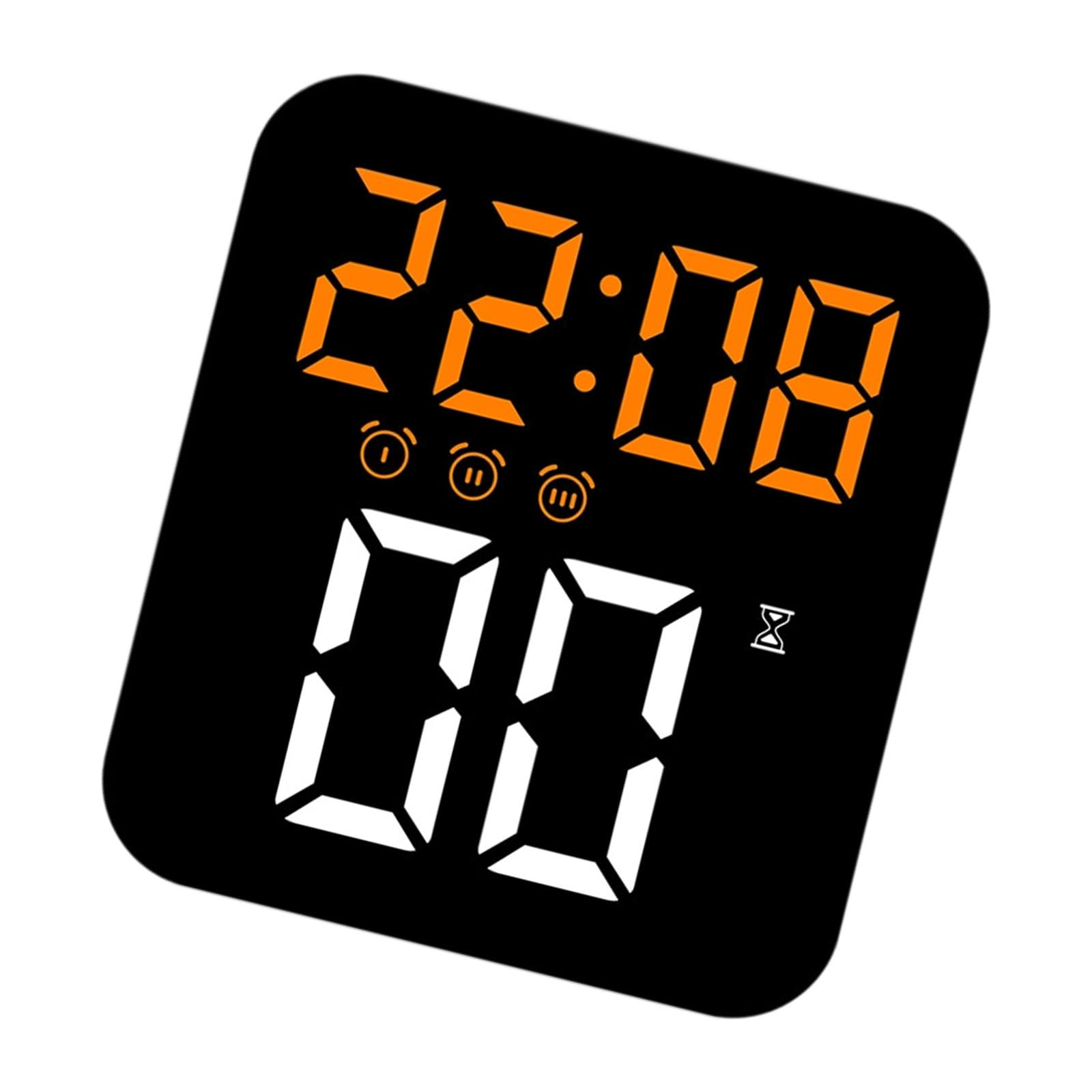 Hsioluted Stylish Minimalists Alarm Clock with Oversized LED Screen 3 Brightness and Timer Bedroom Essential Decors Quiet Bedroom Clock