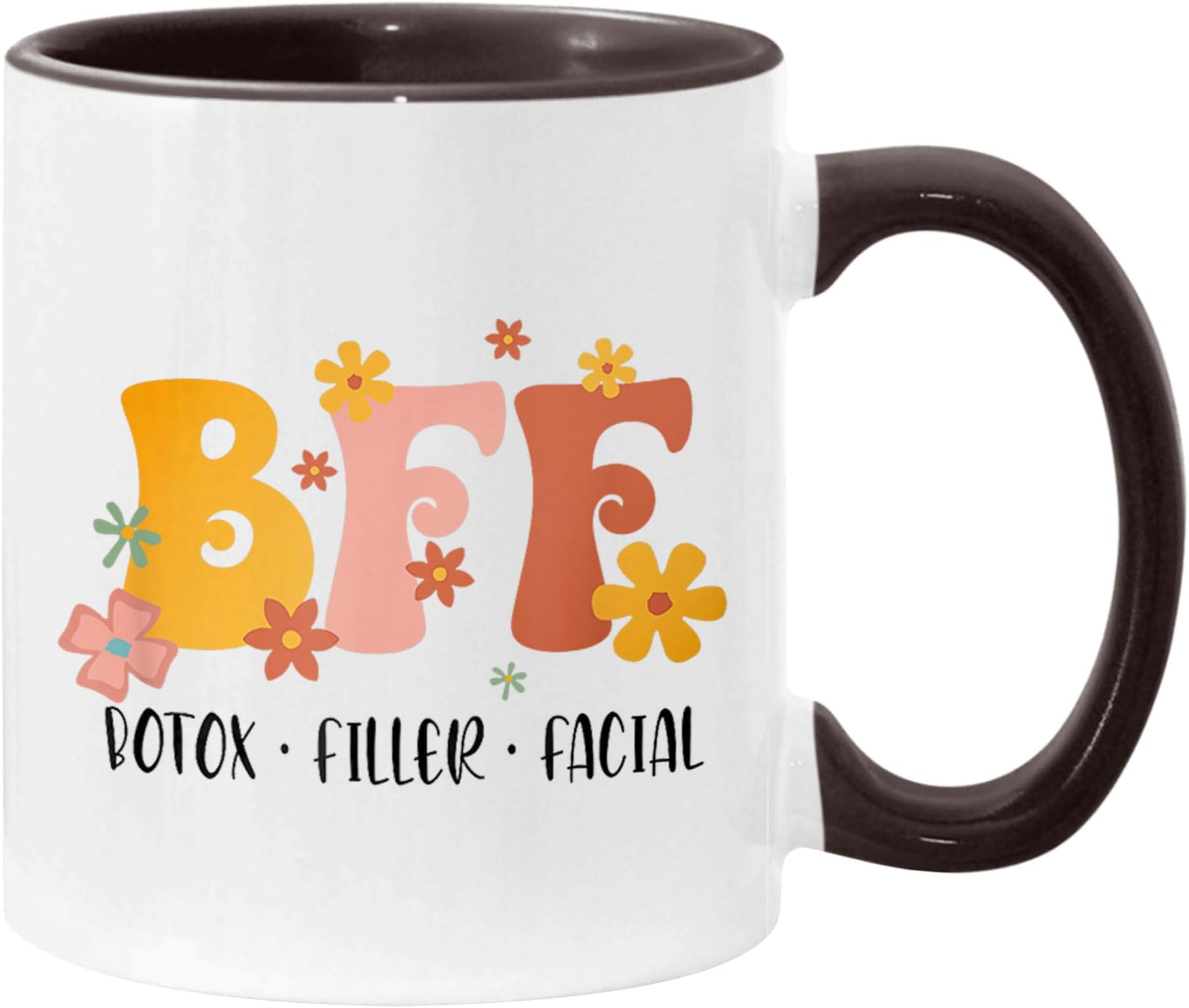 BFF Botox Filler Facial Esthetician Aesthetic Nurse Injector Cup Acent Coffee Mug