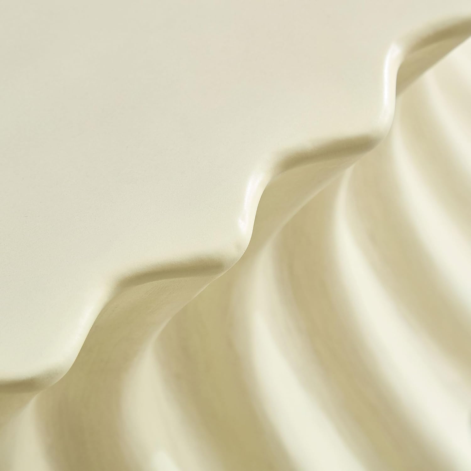 Oval Coffee Table Vintage Waist Shaped Table Fiberglass Center Table for Living Room Apartment Office, 35"x27.6", No Need Assembly Beige