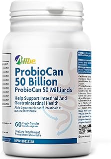 ALLBE ProbioCan 50 Billion CFU, 11 Strains of Gut Health Probiotics for Women & Men, Pack of 60 Servings with Lactobacillus Gasseri Probiotic, Serving Size: 1 Capsule (60 Days Supply)
