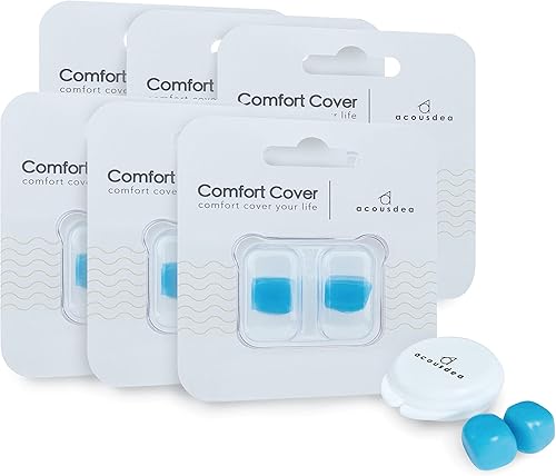 Acousdea - Tapones para los oídos de silicona moldeables reutilizables para dormir, impermeable, apto para ronquidos, natación, trabajo, estudio,