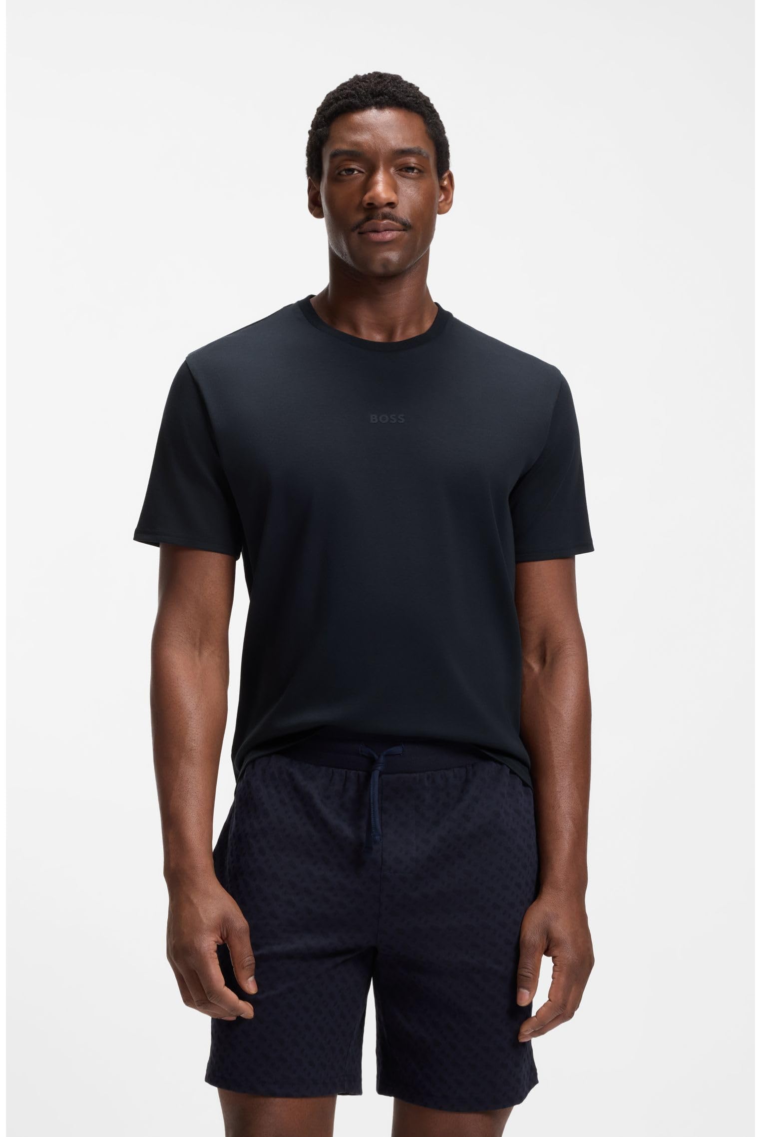 BOSS Herren Relax Short Set Zweiteiliges Pyjama-Set aus Baumwolle