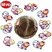 Omystyle Cute Hair Ties Head Bands Ropes Hair Colorful Elastics Ponytail Holder for Baby Toddler Girl Rabbit Ear Apple Rose Heart Nine Styles 50 PCS