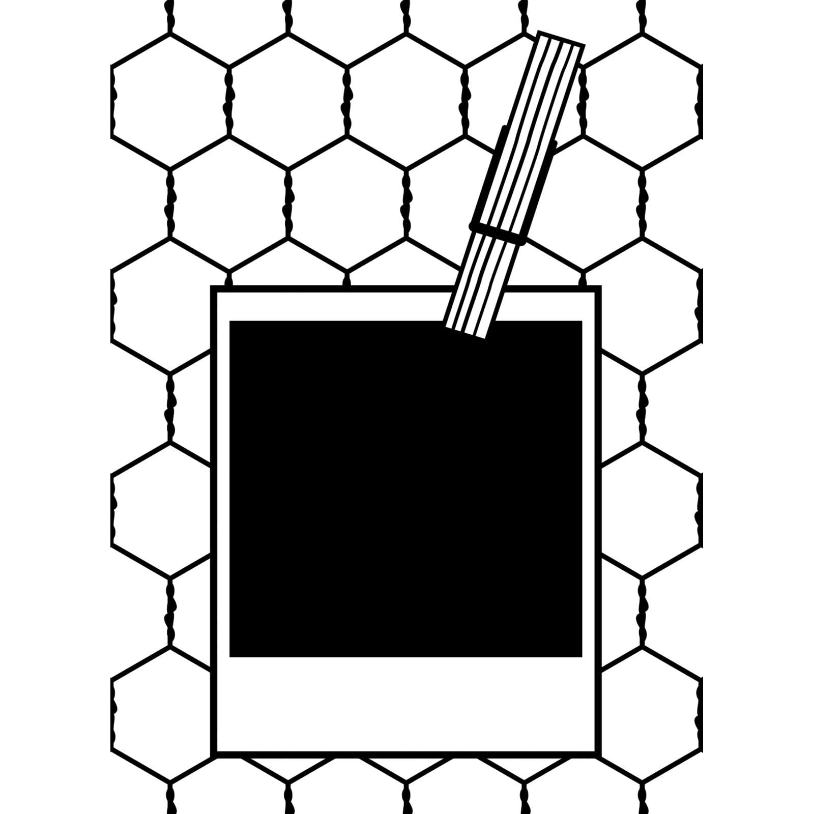 Vaessen Creative Embossing Folder Polaroid with Wire 5.75 x 4.21 inches - Embossing Folder for Card Making, Scrapbooking, Journaling - Reusable - for Embossing and Die-Cutting Machines