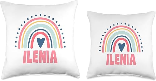 Miniatura 3 de Idea Regalo Personalizzata con Nome Gifts Idea Ilenia Name Custom Woman Myth Legend Pink Birthday Party Throw Pillow, 16x16, Multicolor