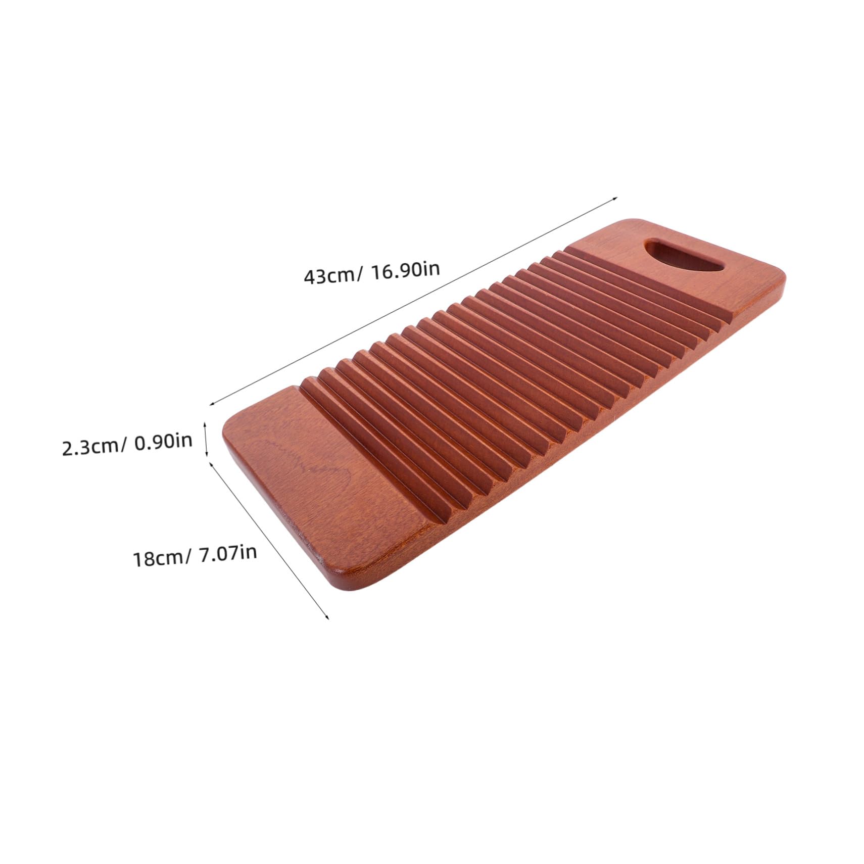 Tabla de Lavar de Madera Maciza Superficie Pulida sin Astillas Resistente y Duradera para Lavado Manual de Ropa Fácil para Uso Lavandería