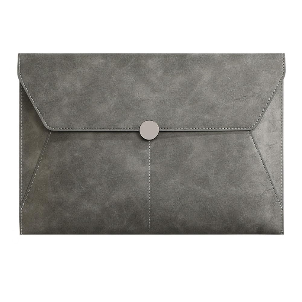 Skórzany organizer na dokumenty, teczka, koperta, 240x347mm, wielokolorowy, opakowanie 2 sztuk(Grey)