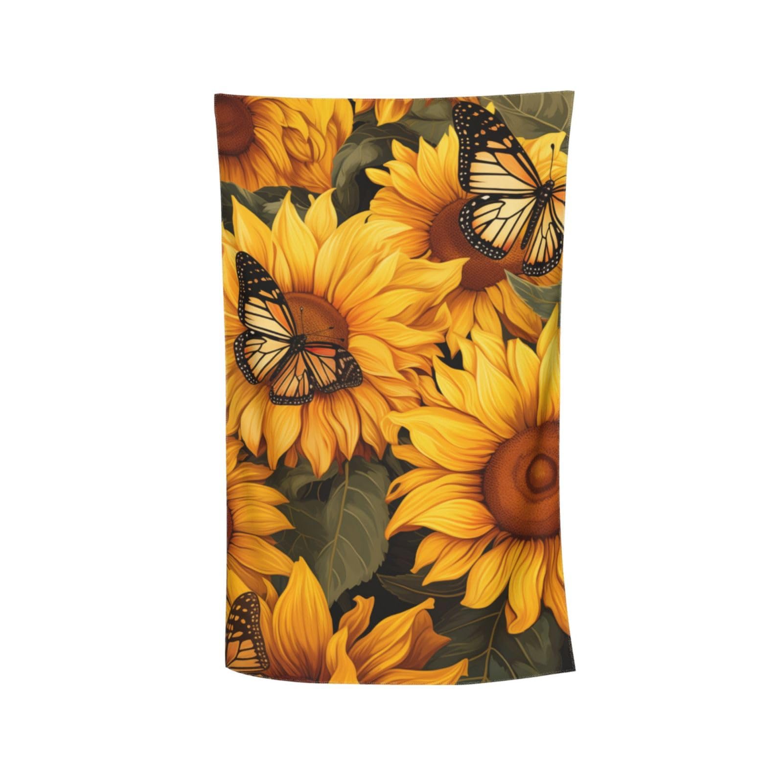 MIEPOS Floral Beach Towel,32x52in,Quick-Dry Sand-Free Flower Bath Towels,Microfiber Lightweight for Travel Pool Yoga Beach Outdoor Activities Decor