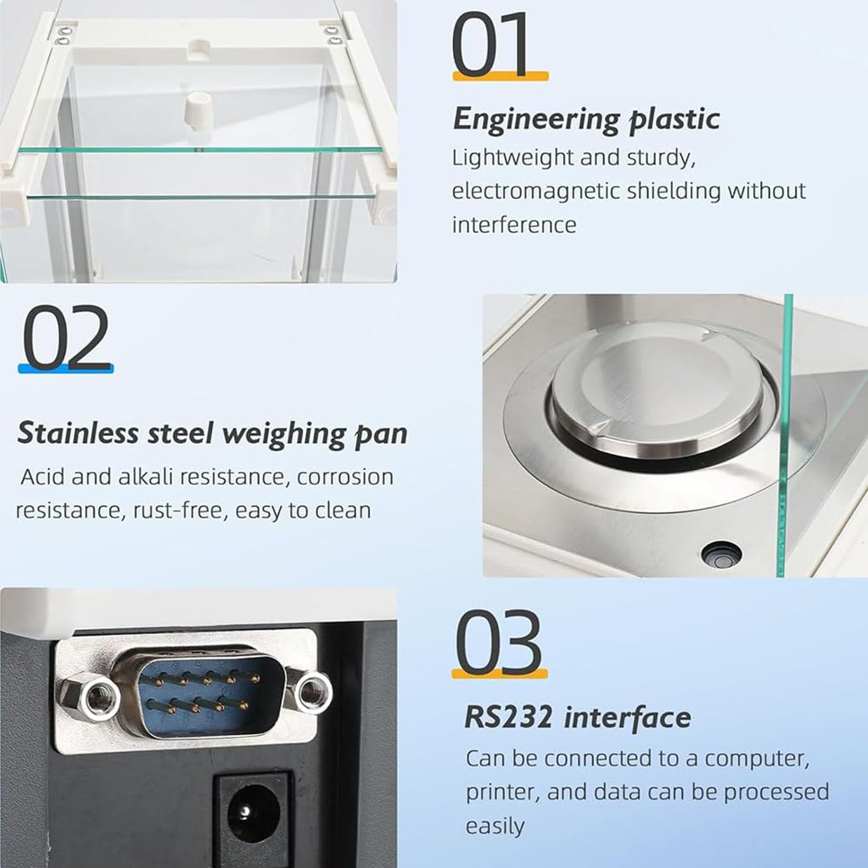 Balanza analítica Digital de Alta precisión, báscula electrónica de Laboratorio de 0,1 MG, balanza con calibración Externa automática, para joyería y experimentos científicos,