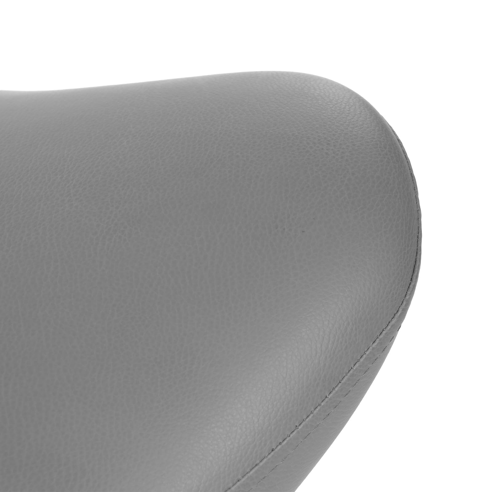 Sgabello da sella ergonomico, girevole a 360°, con rotelle larghe, regolabile in altezza, per salone di bellezza, spa e ufficio, grigio