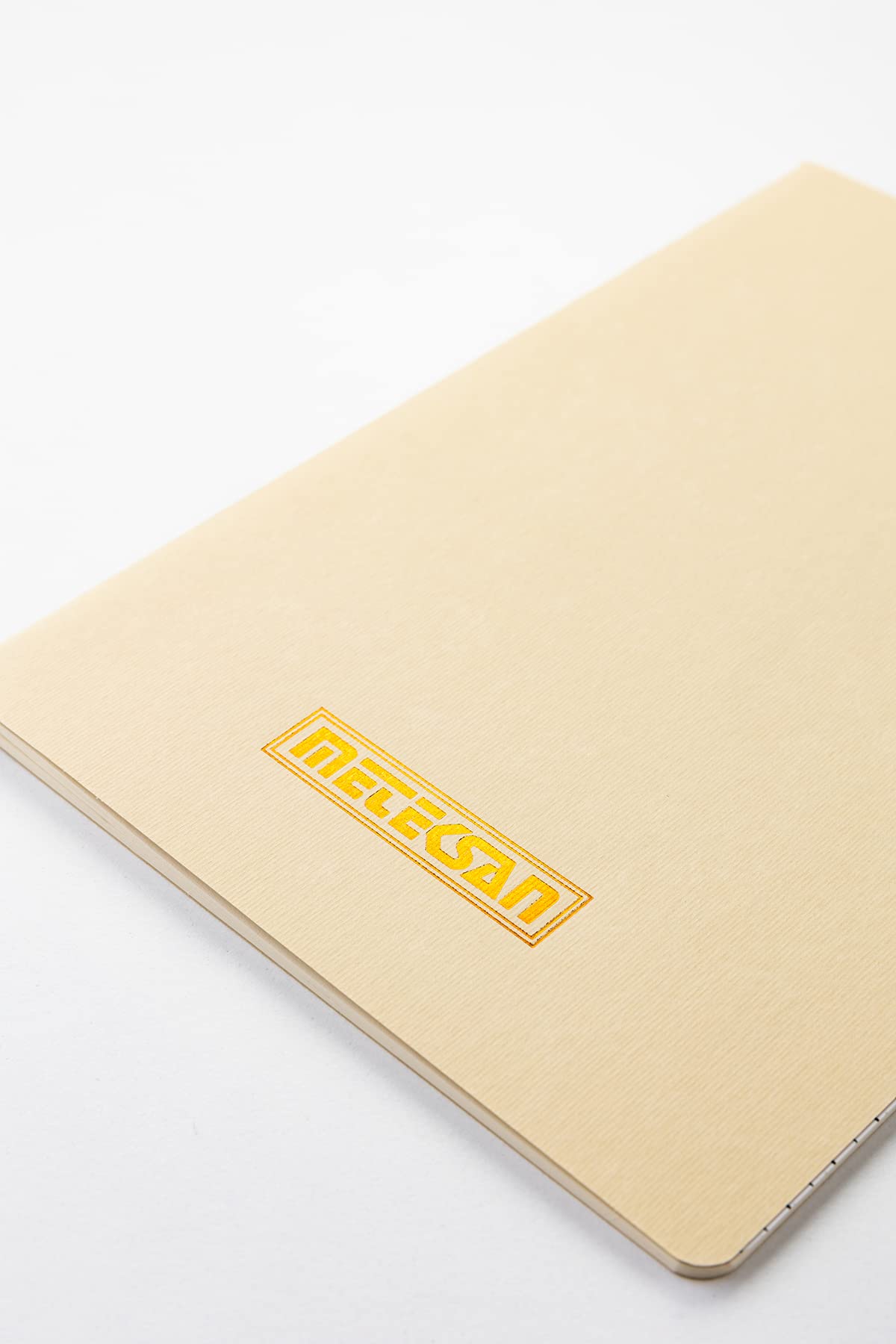 Meteksan Notes 17x24 cm Karton Kapaklı İplik Dikişli Defter, 32 Yaprak, Düz, Bej