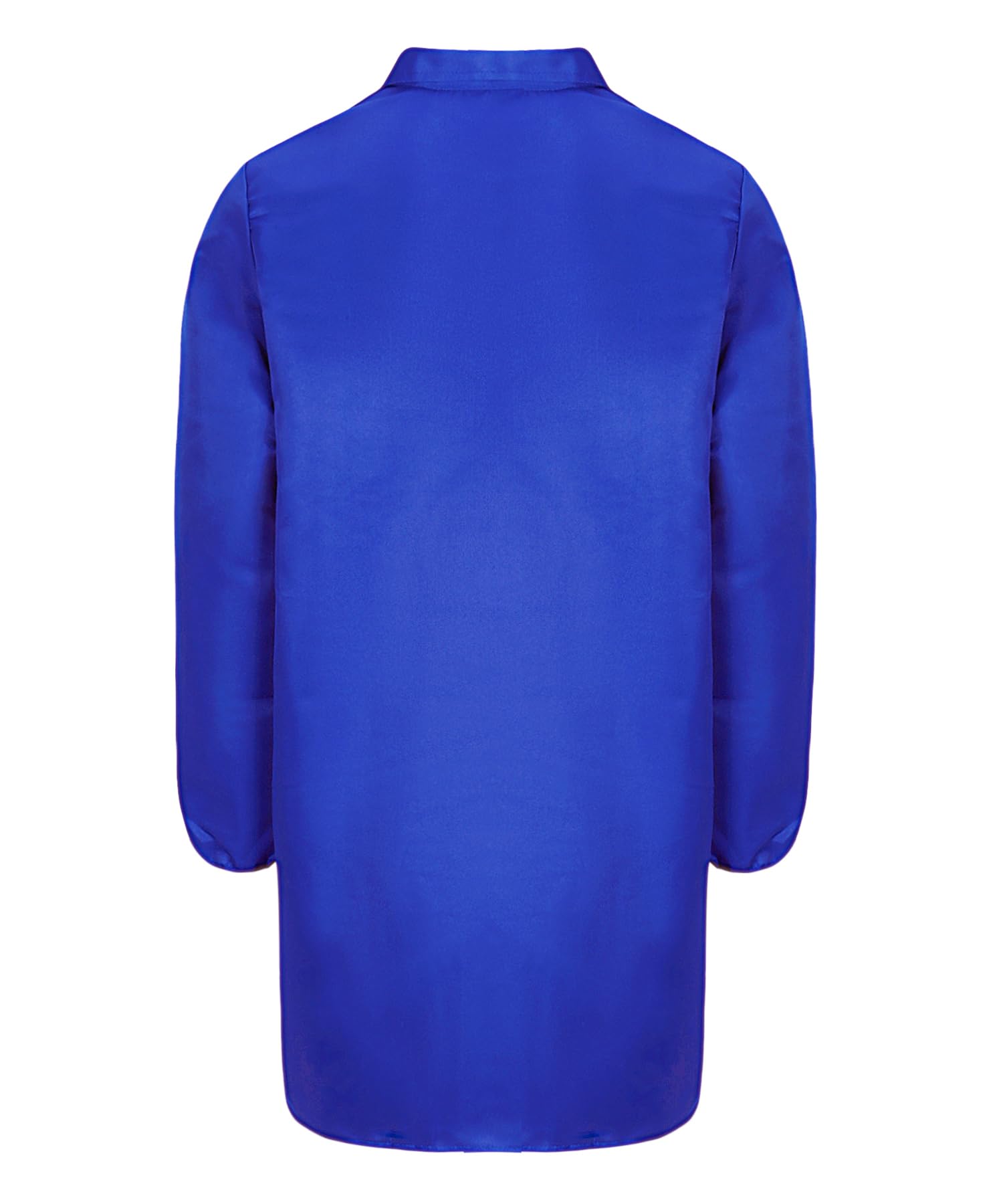 Homme Blouse de Travail Manches Longues Veste de Travail Bleu de Travail Industrie à Boutons Blouse d'Atelier Blouse de Laboratoire