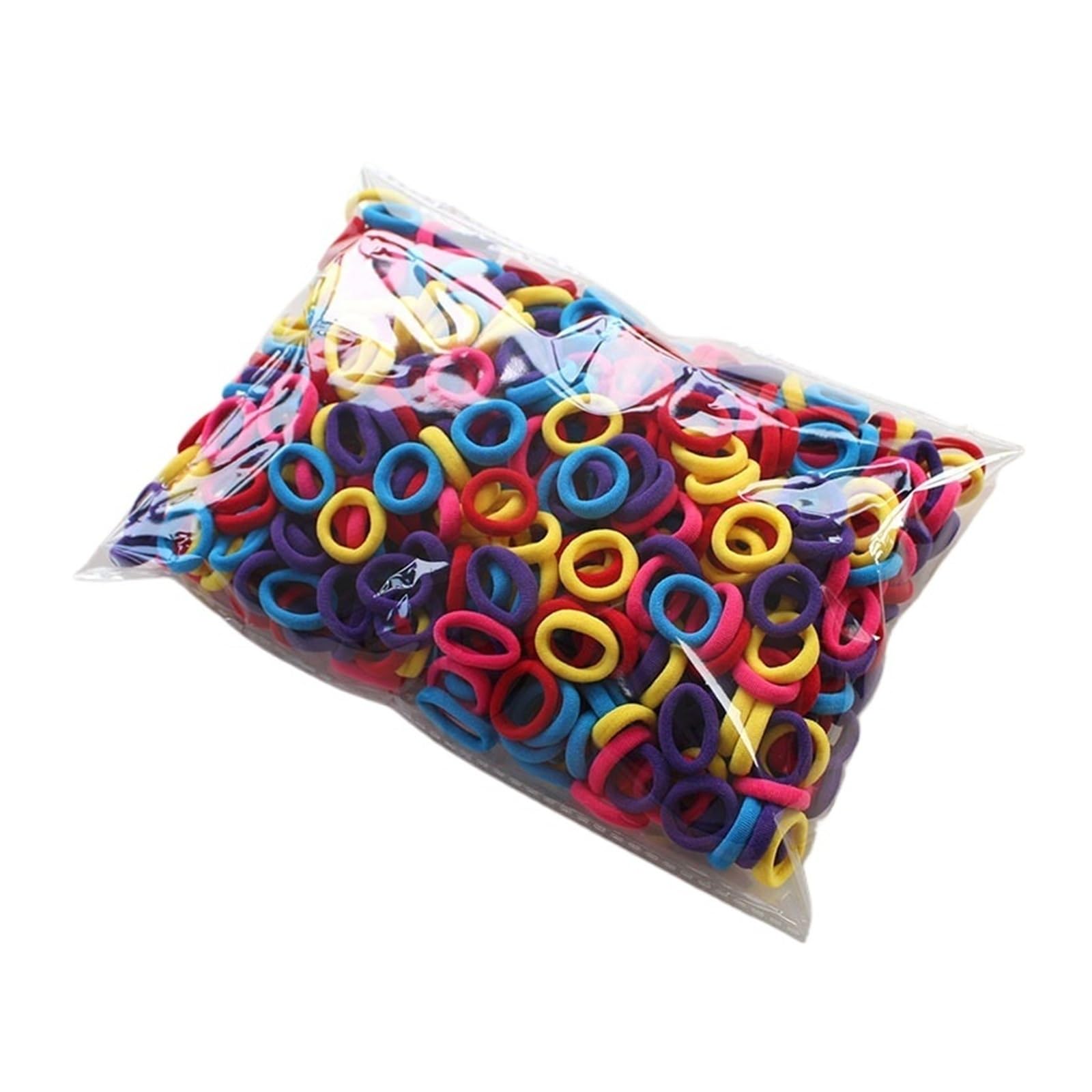 100/300/500 lazos elásticos de nailon coloridos for el pelo(C065-style18,300pcs)