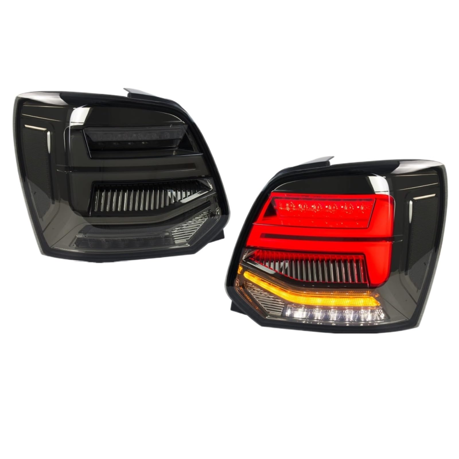 Compatibile Con Per Polo 5 MK5 6R 6C 2009-2017 Auto Animazione Dinamica Sequenziale Segnale Girata Nero Posteriore Lampade Di Montaggio luci segnalazione posteriori