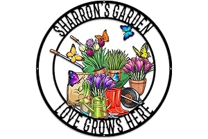 Personalized Metal Garden Signs to Decorate Your Home with Flowers