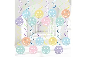 60pcs Smiley Face Birthday Decorations