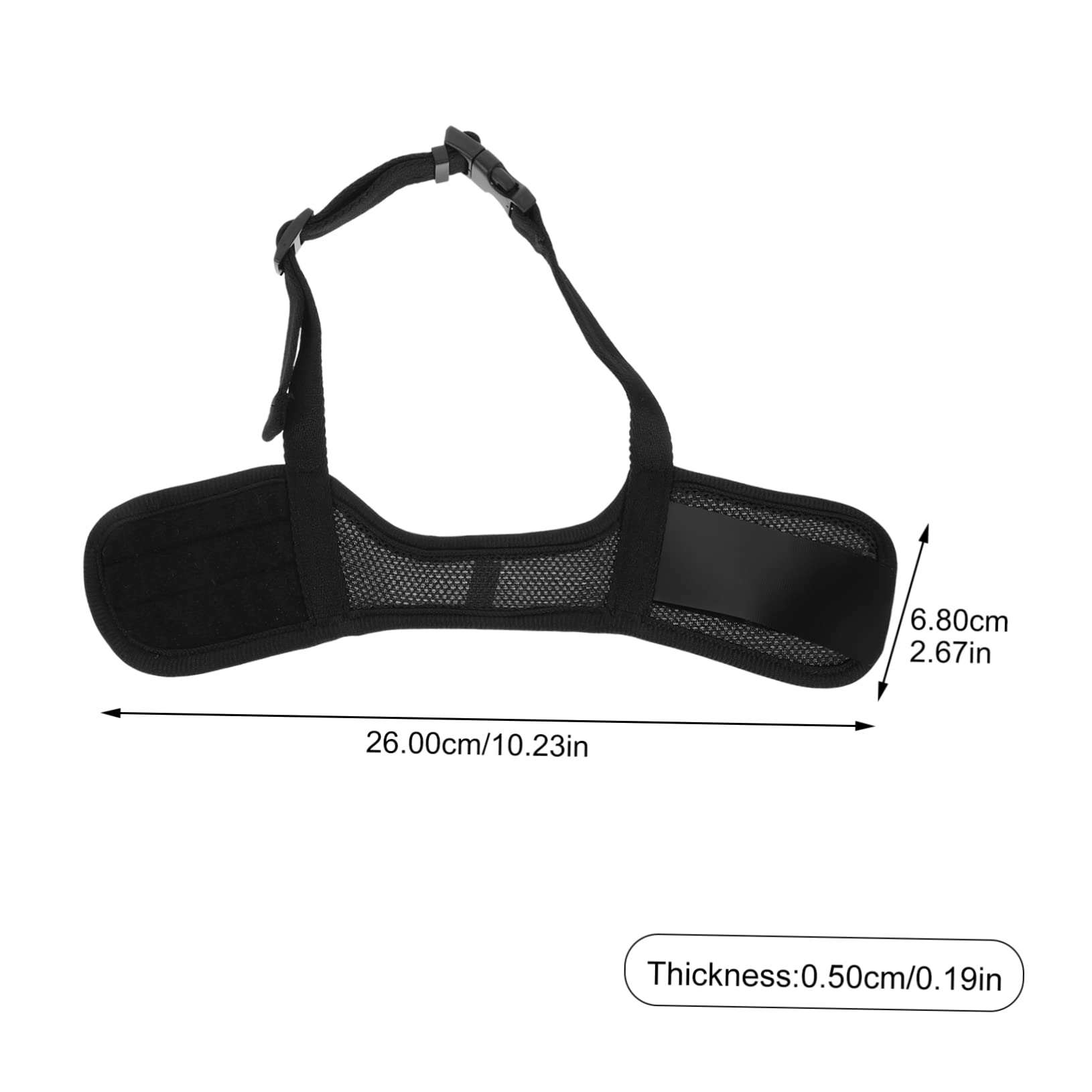 BESTonZON Dog Muzzle Cover for Puppy Cover Adjustable Straps Breathable Design for Comfort