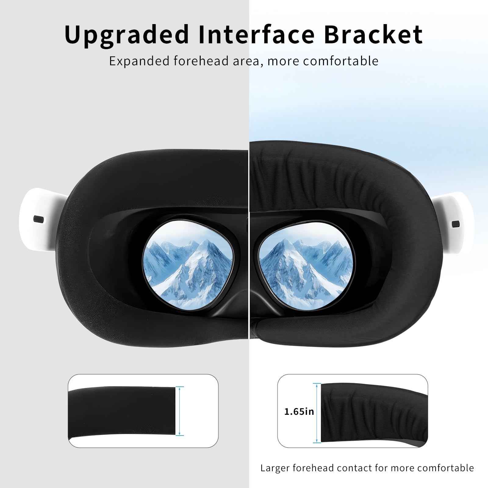 3 Stück Gesichtsauflage-Pads für Oculus Quest 3s – Verbreiterte Gesichts-Schnittstelle, Kühle Eissilk-Gesichtsauflage, PU-Leder-Gesichtskissen, VR-Zubehör-Set für Meta Quest 3s
