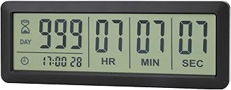 AIMILAR Digital Countdown Days Timer - AY4053-Black Upgraded Big 999 Days Count Down Clock for Vacation Retirement Wedding