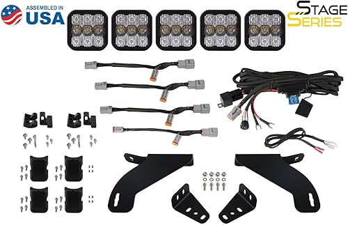 Miniatura 9 de Diode Dynamics SS5 Grid CrossLink Kit de barra de luz compatible con Ford F-150 2021-2023 blanco combo deportivo