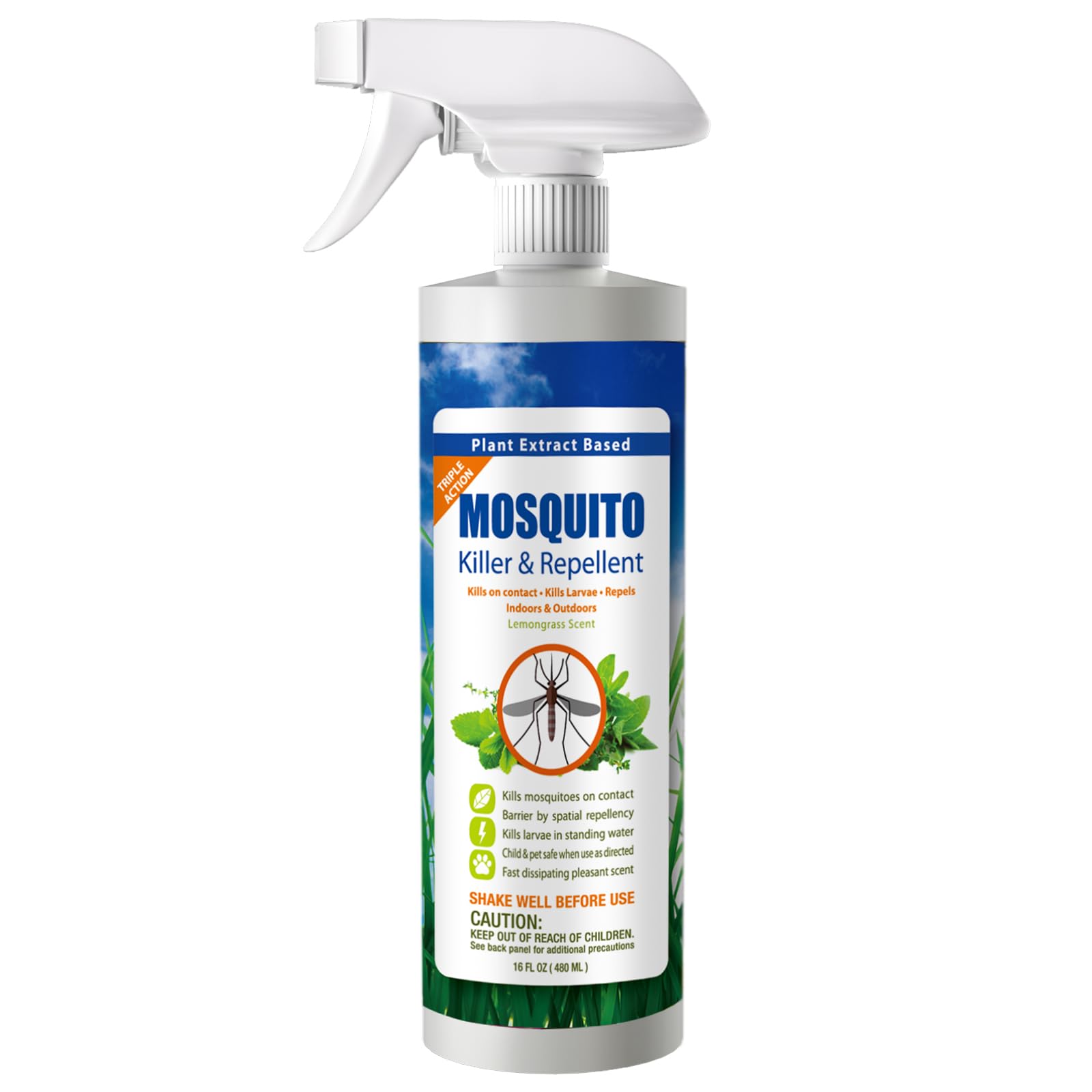 Mosquito Killer EcoVenger Triple-Action Spray 16OZ by EcoVenger