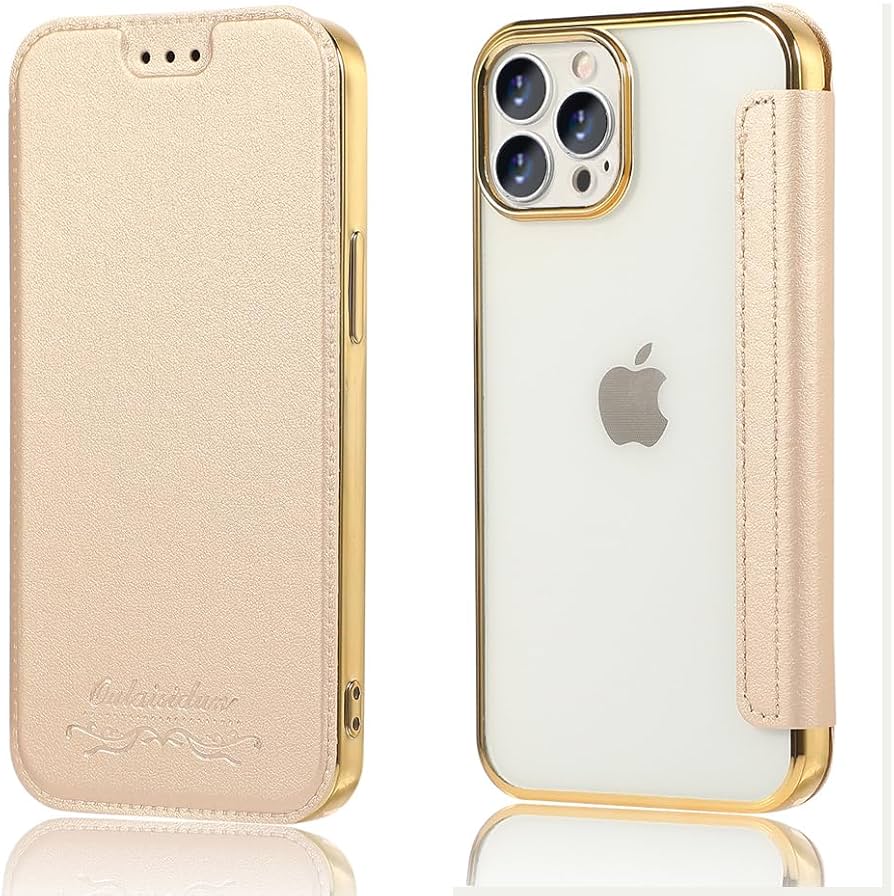 Amazon.co.jp: MuZiF iPhone14 Pro 用 ケース 手帳型 クリア 高級なPU