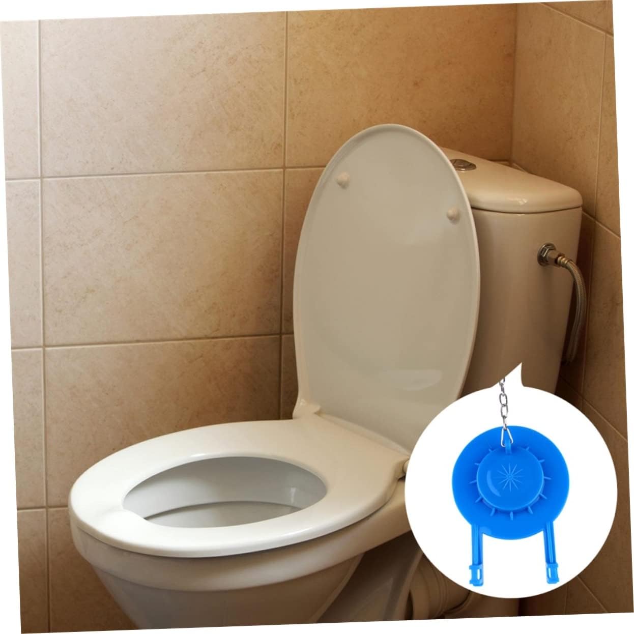 2pcs Toilet Flapper Pvc Flapper for Toilet Tanks Easy Installation Water-saving Design for Home Bathroom Use