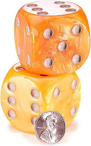 Miniatura 4 de Gate Keeper Games Rolling Realms - Juego de dados épicos de 1.378 in, juegos de guardián de puerta, d6s de resina jumbo para uso con reinos rodantes