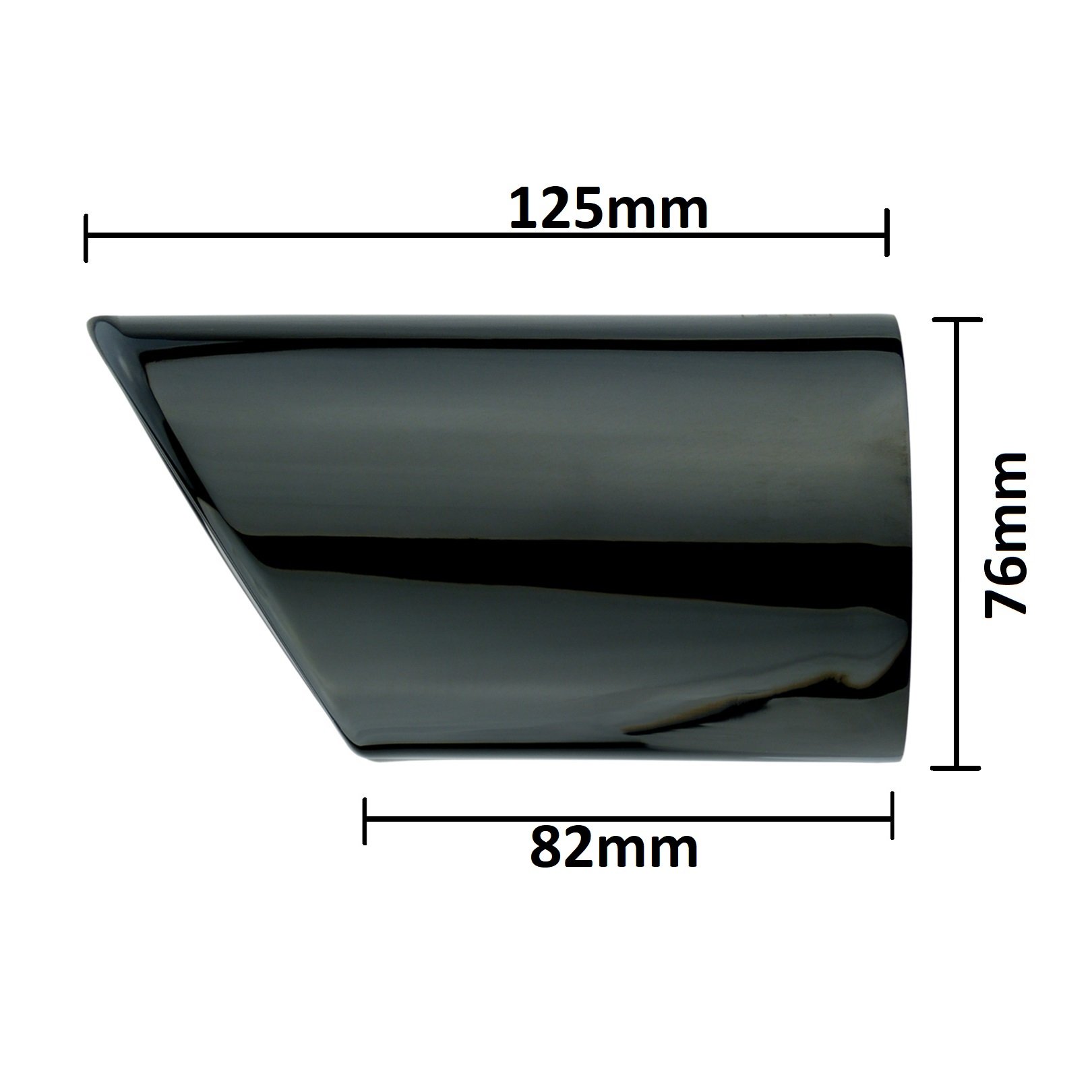 L&P A295 Osłona Rury Wydechowej Stal Nierdzewna Chromowana Czarna Kompatybilna A4 B8 A5 8T Q5 8R