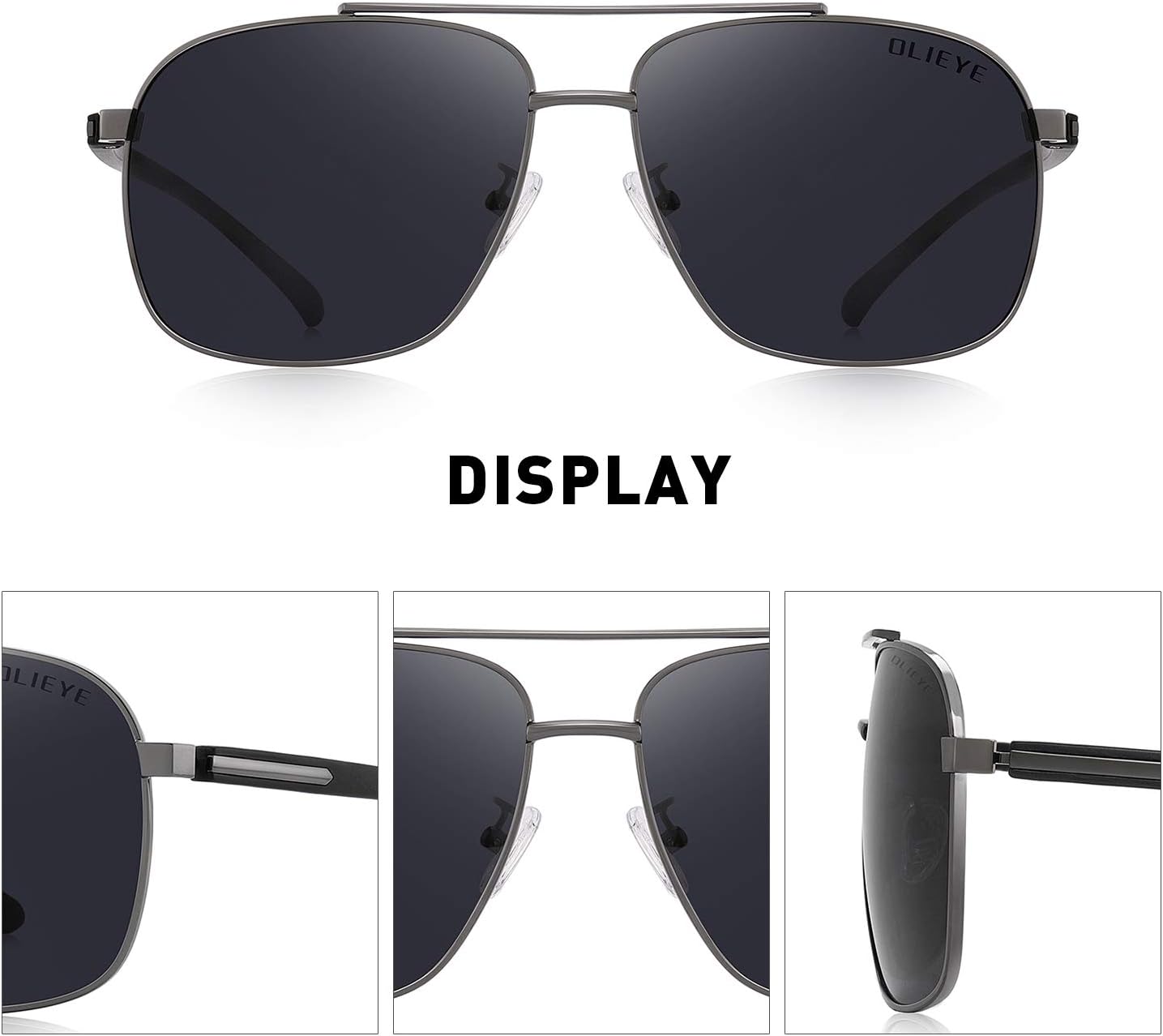 Men HD Polarized Driving Sunglasses for Men-Classic Square Sunglasses