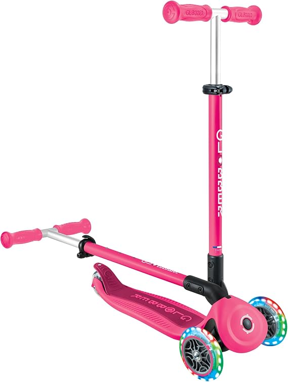 Globber Go Up Active Light Scooter - Dark Pink