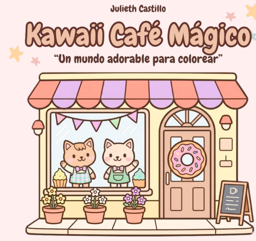 Libro para Colorear de Cafeteria de Gatitos:: Para Adultos y Niños - Alivia el estres y la ansiedad
