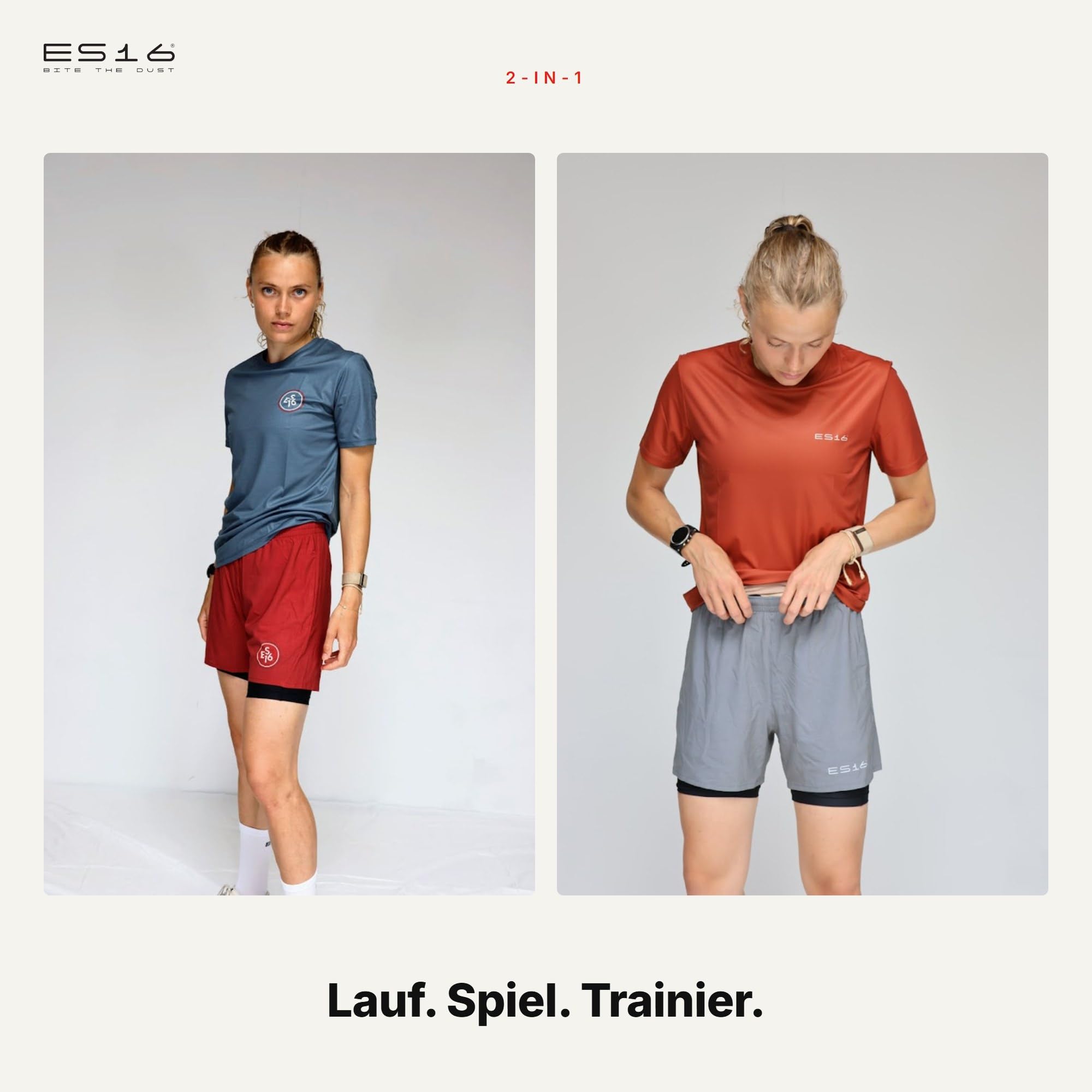 Performance Shorts mit Innershorts Damen – 2-in-1 Funktionsshorts für Radsport, Fitness & Lauf