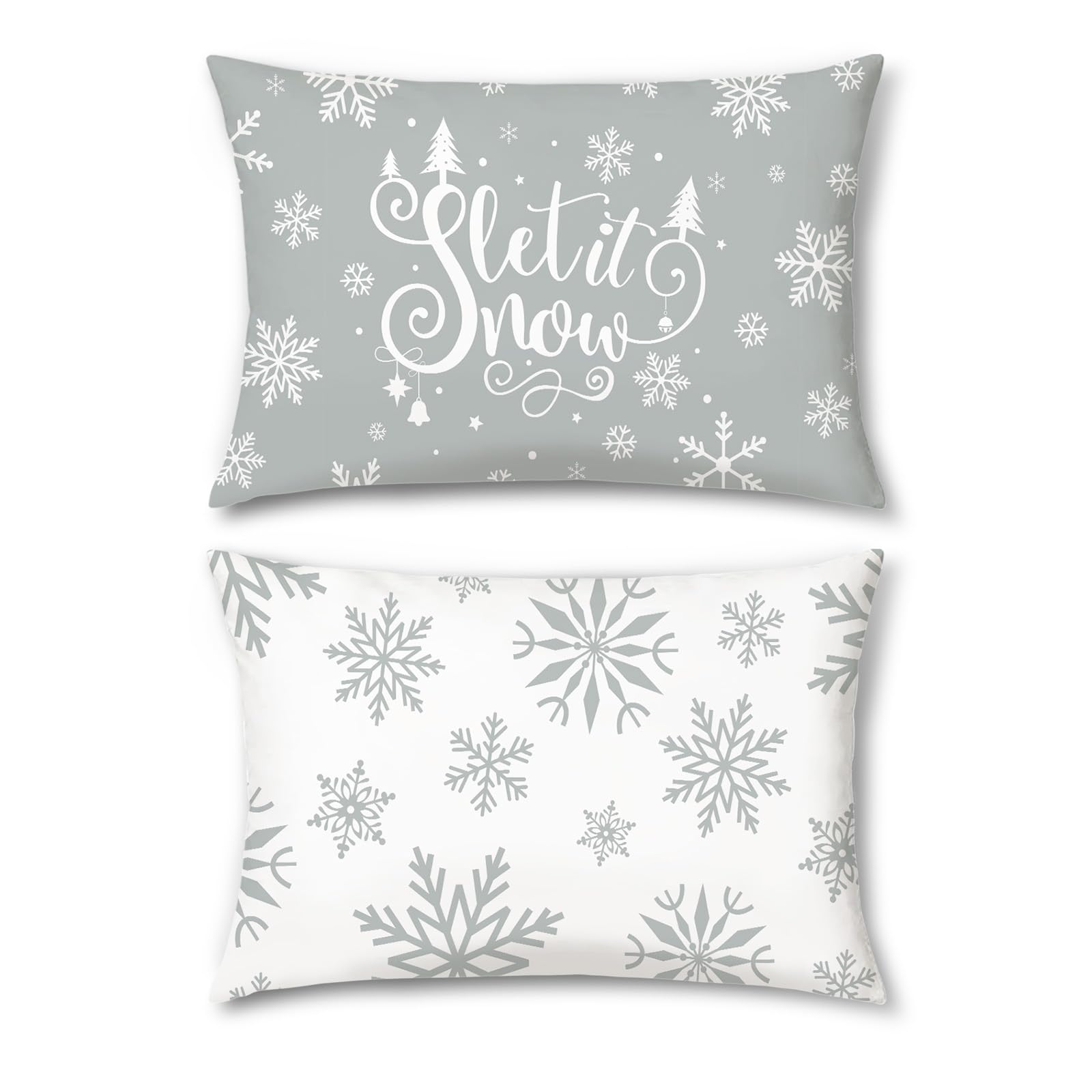 Bonhause Winter Kerstkussenslopen 30 x 50 cm Kerstbomen Geschenkdozen