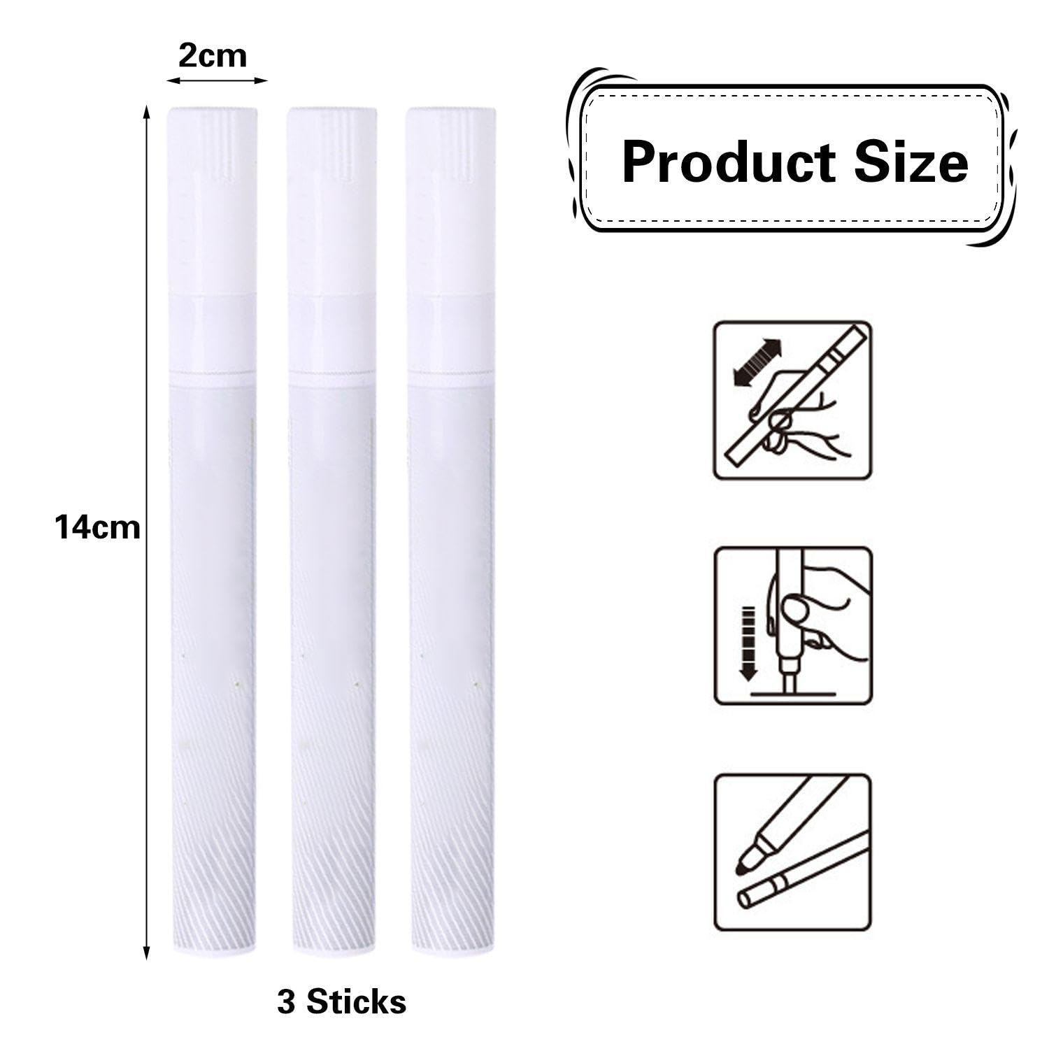 3 Pièces Stylo De Réparation De Chaussures, Stylo De Blanchiment De Chaussures, Stylo De Nettoyage De Chaussures Blanc, Accessoires De Chaussures, Outil De Réparation De Chaussures (Blanc)