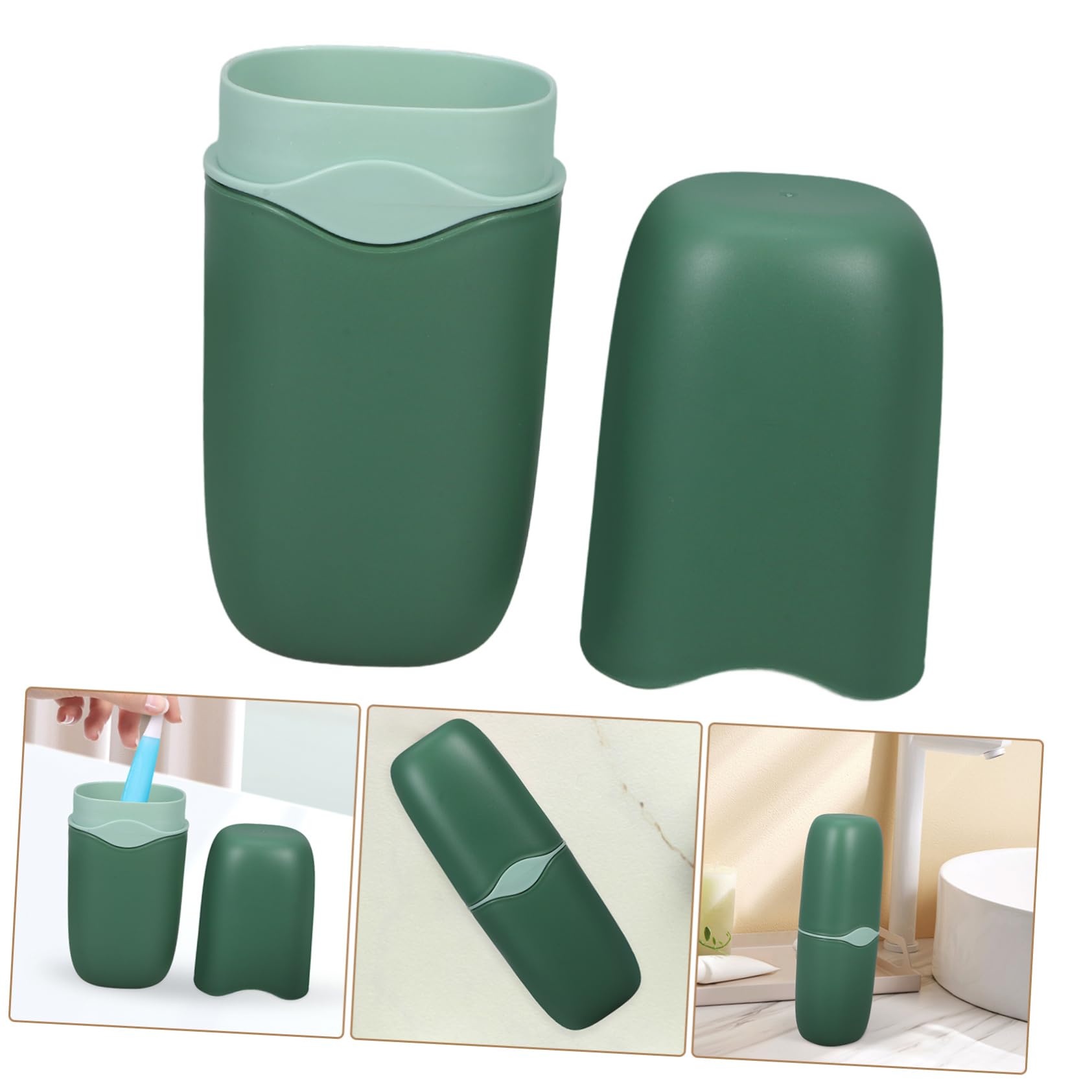 5 Pezzi Tazza Portatile Per Collutorio Porta Spazzolino Da Viaggio Forniture Da Viaggio Accessori Da Viaggio Accessorio Per Hotel Custodia Portatile Per Spazzolino Da Denti Tazza
