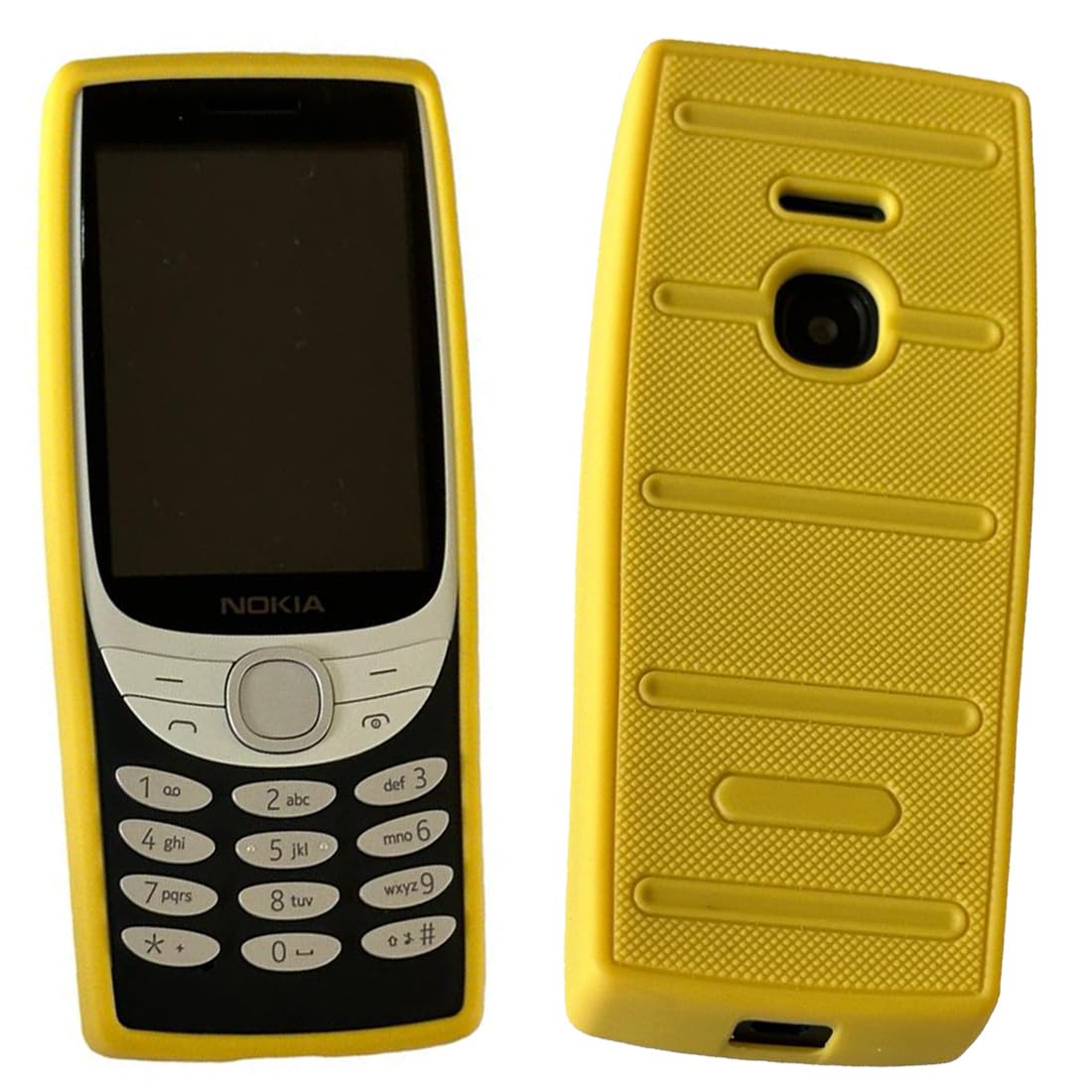 ZAOMA Premium Soft Silicon TPU Rugged Case Back Cover Compatible for Nokia 8210 4G - Rug (8210_Rug_Yellow) (B0CJMFLP6R) Amazon Price History, Amazon Price Tracker
