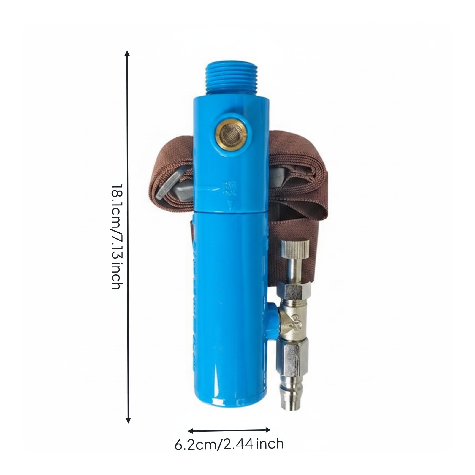 Ronyme Regolatore di Temperatura Regolatore Dispositivo Climatizzazione Valvola Inline Controllore Termico con Connessione Filettata Rete Laterale in Ottone