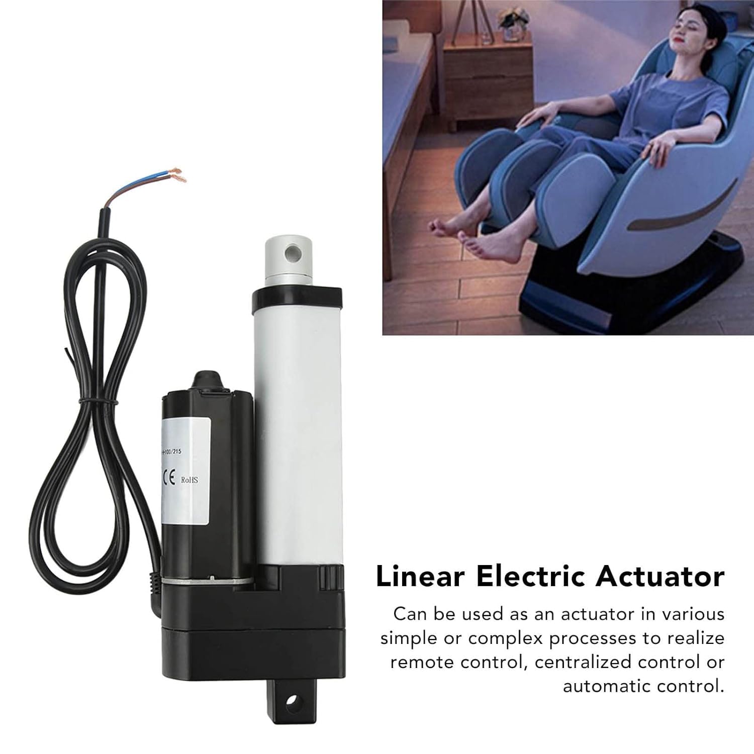 Attuatore Motore Elettrico Multiplo Controllo Spinta E Corsa Per Sistema di Sollevamento Corsa 50mm Protezione IP54(24v)
